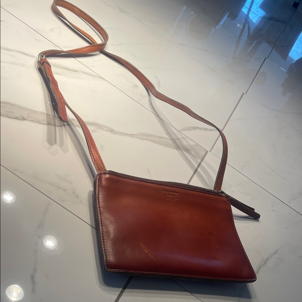 Abercrombie & Fitch Warm Chestnut Genuine Leather bag